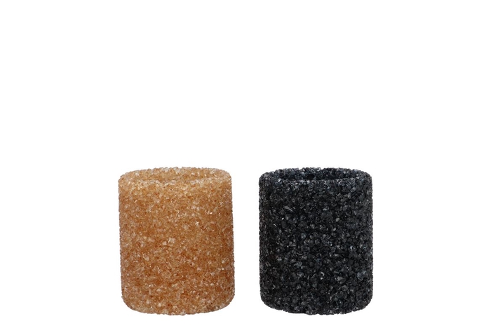 <h4>Lexie Wild Black Candle Holder Straight 7x7x7cm</h4>