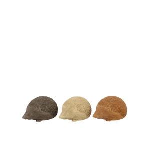 Hedgehog Woods Brown Polystone Ass 9x6x4cm Nm