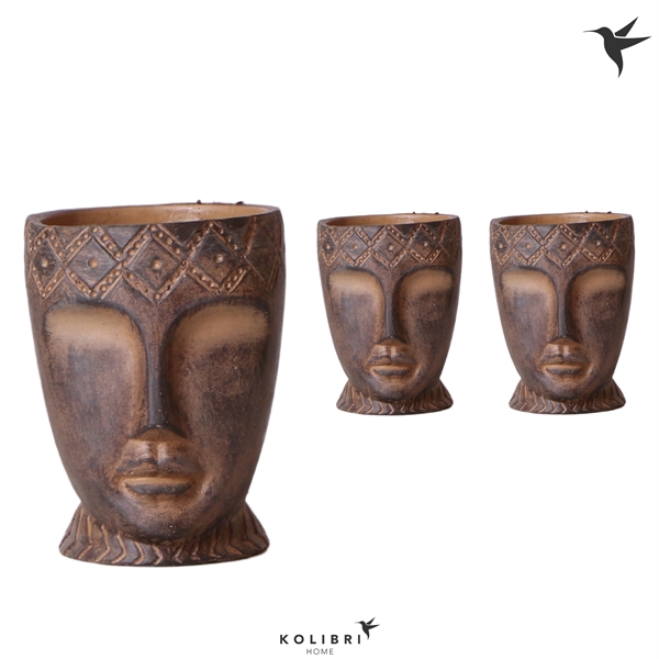 <h4>Kolibri Home Totem Mask pot 9 cm</h4>