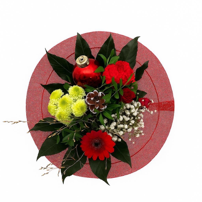 <h4>Boeket Houder 25cm rood</h4>