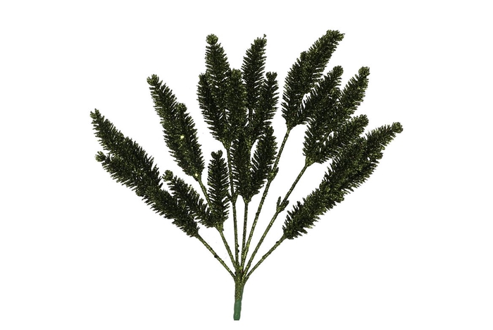 <h4>Pick Shine Glitter Branch Majestic Green 31cm</h4>