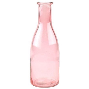Vase Glass Pink D6xh18