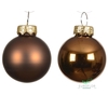 KERSTBAL GLASS 35MM 16PCS ESPRESSO