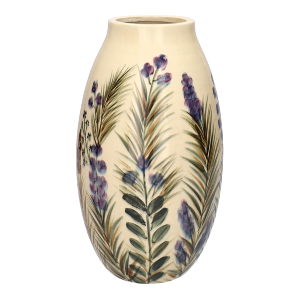 <h4>Vase Floria d9.5\\18xh31.5 beige</h4>