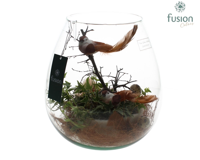 <h4>Green Bottle Abby Large Pasen met Hedera</h4>