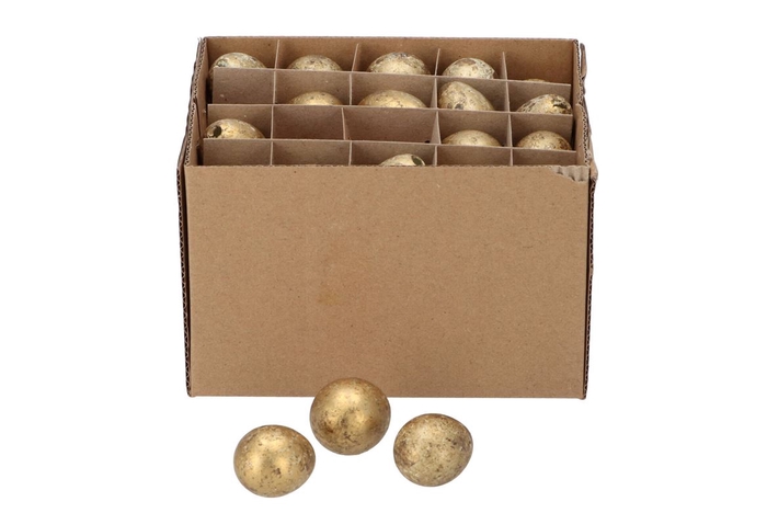 <h4>Eggs Kwartel Goud Per 60 2x3cm</h4>