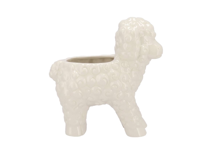 <h4>Easter Happy White Vase Sheep 19x11x20cm</h4>