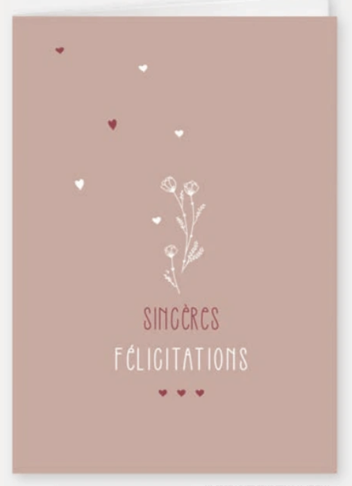 <h4>Sincères félicitations (1126056F)</h4>