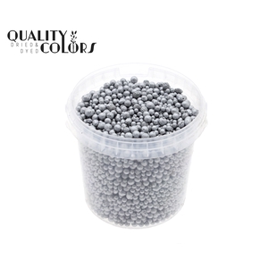 Terracotta pearls 1 ltr bucket Silver