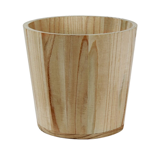 <h4>Pot basic wood Ø15xH15cm (ES14) + RPET liner</h4>