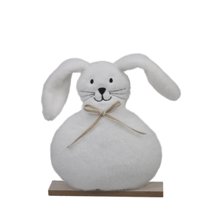 Easter Deco rabbit textile d16*14.5cm
