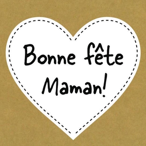 Valentine Card 7*7cm x20 Bonne fête maman