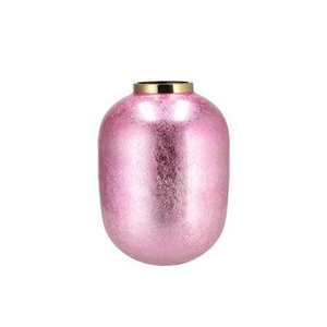 Julie Jolly Pink Vase Flower Iron 28x28x36cm Nm