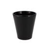 Ceramic Orchid Pot Shiny Black 15cm