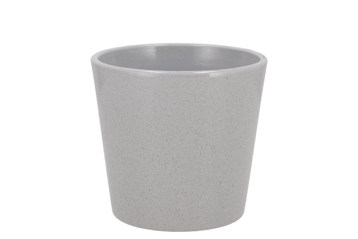 Ceramic Grey Stone Pot Orchid 14x12,5cm
