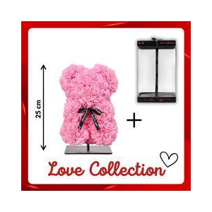 arr6 Deco beer 25cm - Licht roze