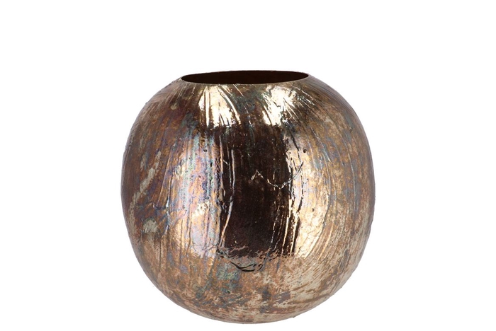 <h4>Noah Majestic Gold Vase Flower Ball Iron 20x20x18cm</h4>