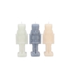 Frosty Nutcracker Grey Mix Candle 4x4x12cm