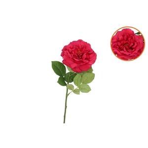 Silk Wild Rose Red Single 65cm