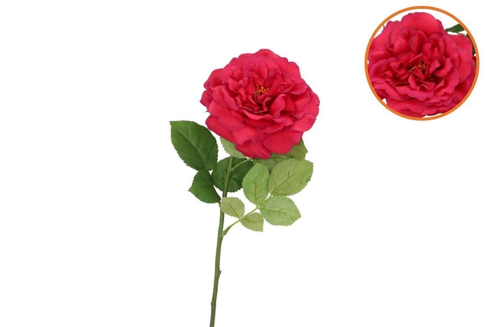 <h4>Silk Wild Rose Red Single 65cm</h4>