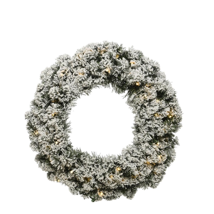 <h4>Kerst LED krans snow 35cm</h4>