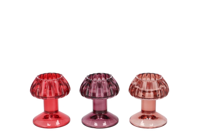 <h4>Nova Red T-light Mushroom Structure Ass 8x8x9cm</h4>