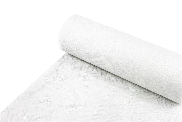 <h4>30cm Sizolace Rose 0012 5m White</h4>