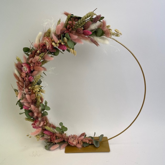 Boog 50cm roze droog