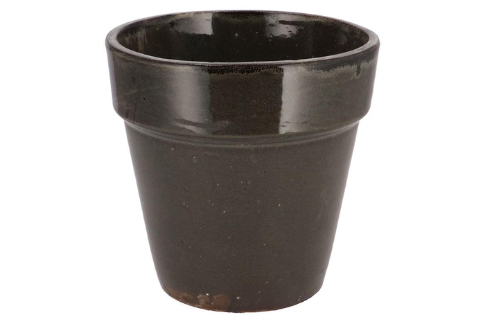 <h4>Ebbi Moss Black Pot Glaze 25x25cm Nm</h4>