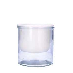 Glas Malga pot+glas d11.5*12.5cm