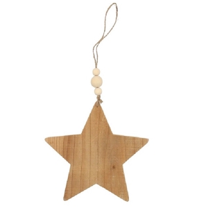 Christmas natural Hanging star 20cm