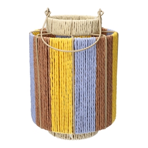 Lantern Lunara d11/18xh24.5 ochre/l