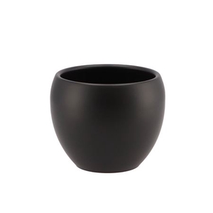 Vinci Matt Black Flower Pot 14x11cm