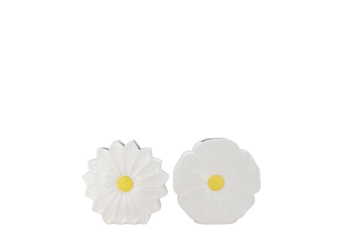 <h4>Bloom White Vase Daisy Ass 10x5x10cm</h4>