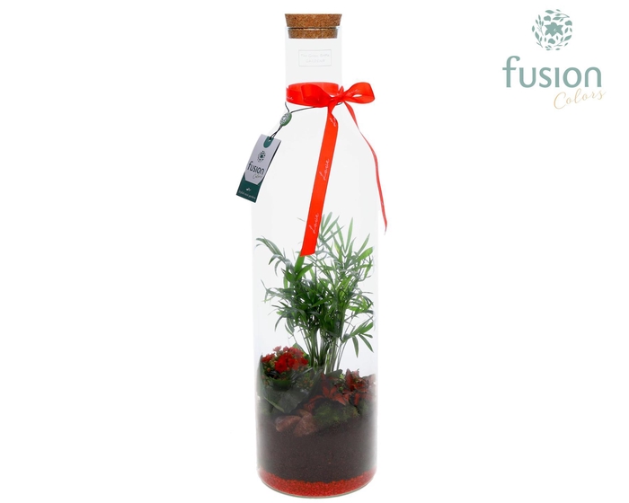 <h4>Green Bottle Fles XLarge Love met arrangement</h4>