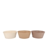 Zinc Natural Brown Mix Bowl Striped Ass 28x12x22cm