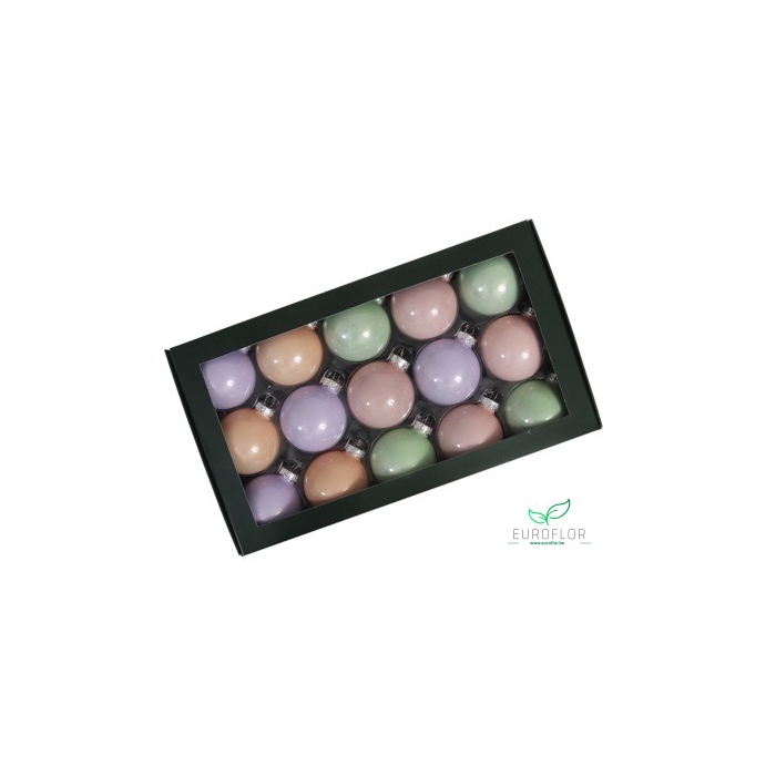 <h4>KERSTBAL GLASS 57MM 30PCS PASTEL OPAL</h4>