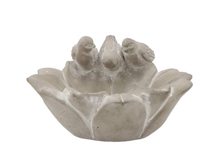 <h4>Concrete Bird Bowl Flower 22x22x13cm</h4>