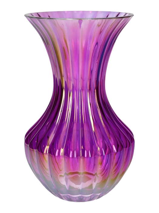 <h4>DF02-741472800 - Vase Zelune d15/16xh25 purple+pearl</h4>