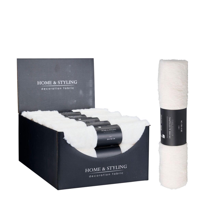 <h4>Christmas Deco Furry table runner 28*150cm</h4>