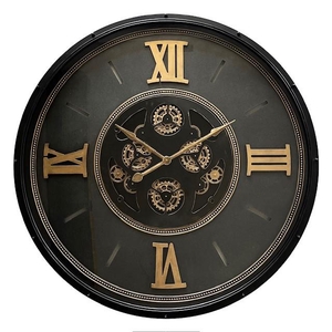 Clock Gear Ø120cm Black 26919