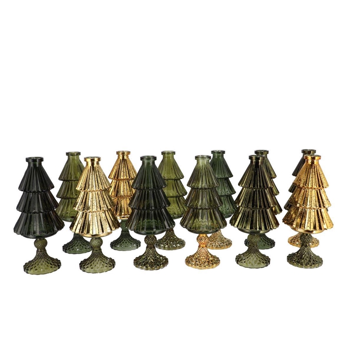 <h4>Jazz Majestic Green Vase X-mas Tree Ass 11x25cm Nm</h4>