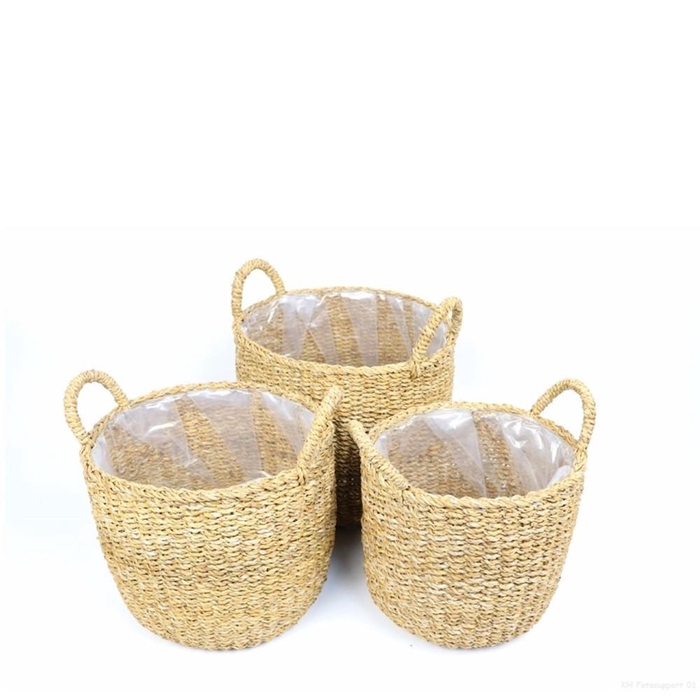 <h4>Manden sets Manatee Grass S/3 d40*35cm</h4>