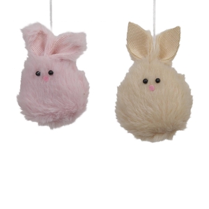 Easter Deco hanging rabbit d06*9cm ass.