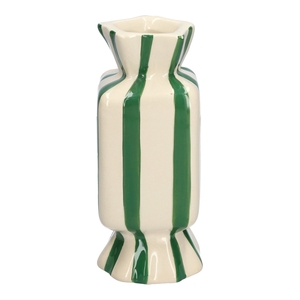 DF11-666581600 - Vase Candy 9x9x20 green/white