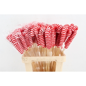 Stick Candy Cane Red/White 263