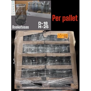 GLAZEN VAAS H% boeket53