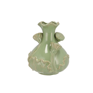 Mara Pistache Vase Neck Lotus 21x21x25cm