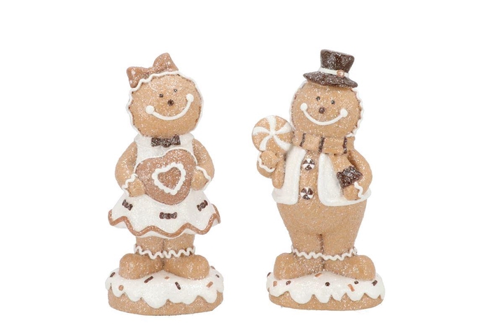 Candy Gingerbread Brown Cookie Ass 9x7x17cm