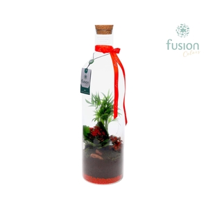 Green Bottle Fles Large Love met Arrangement